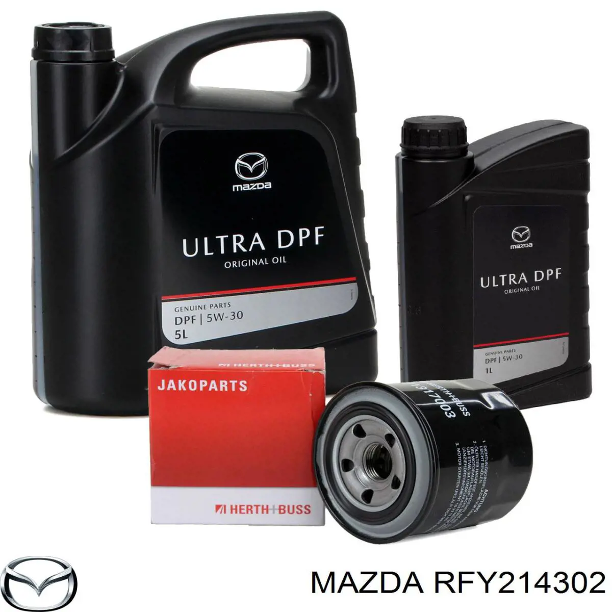 Масляний фільтр двигуна Mazda RFY214302 ціна, від 5.26 USD