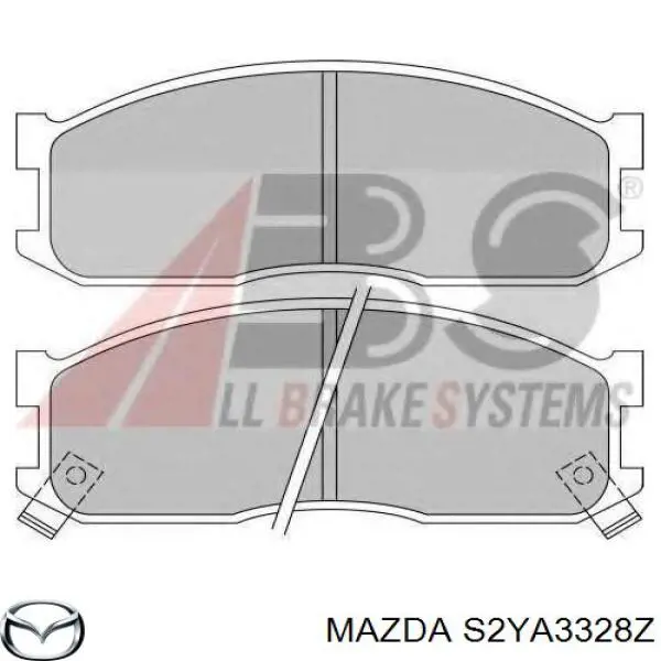 Колодки гальмівні передні, дискові S2YA3328Z Mazda