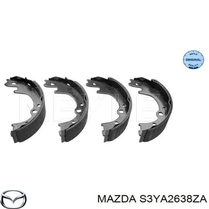 Колодки гальмові задні, барабанні S3YA2638ZA Mazda