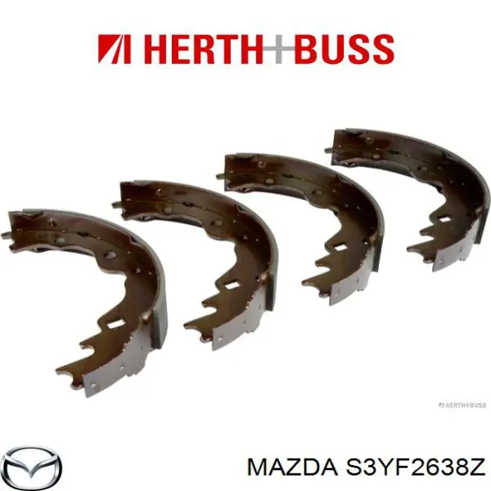 Колодки гальмові задні, барабанні Mazda S3YF2638Z ціна, від 23.36 USD