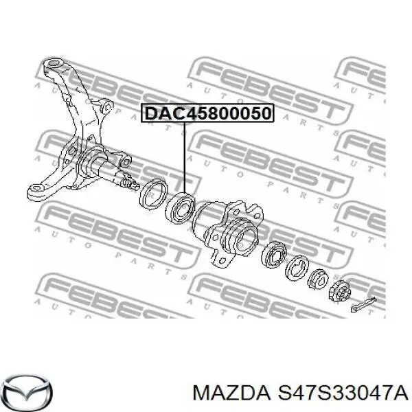 S47S33047A Mazda підшипник маточини задньої