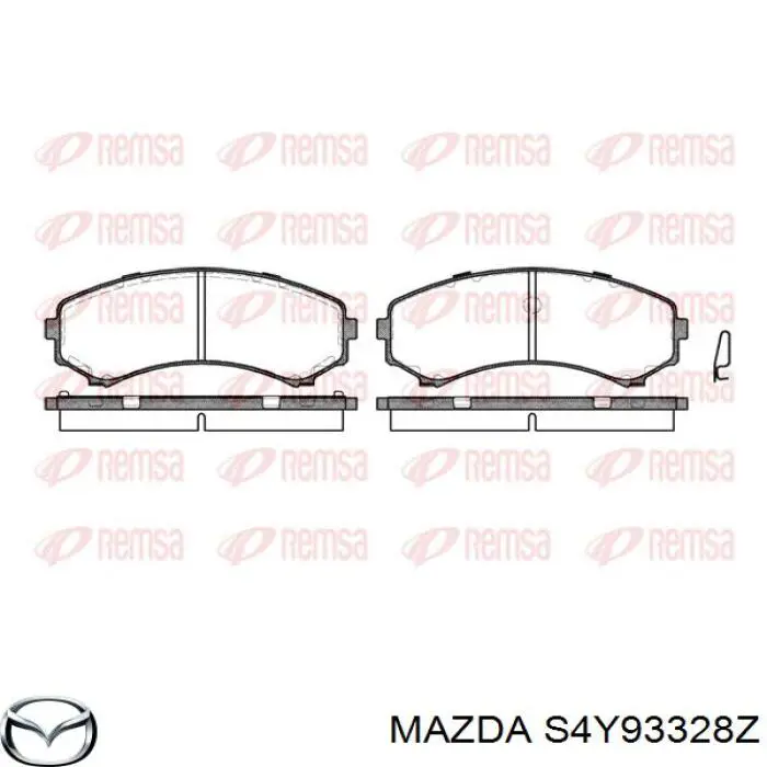 Гальмівні колодки Mazda S4Y93328Z ціна, від 24.26 USD