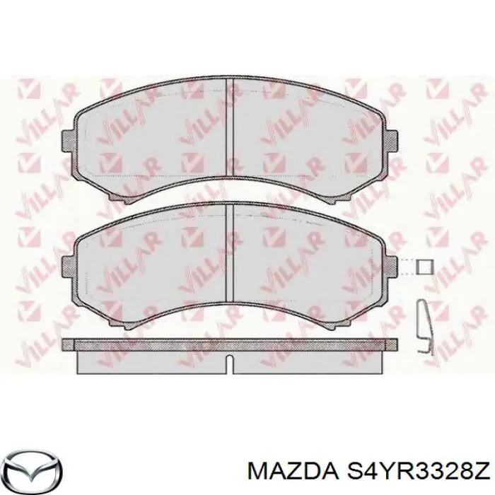 Колодки гальмівні передні, дискові S4YR3328Z Mazda