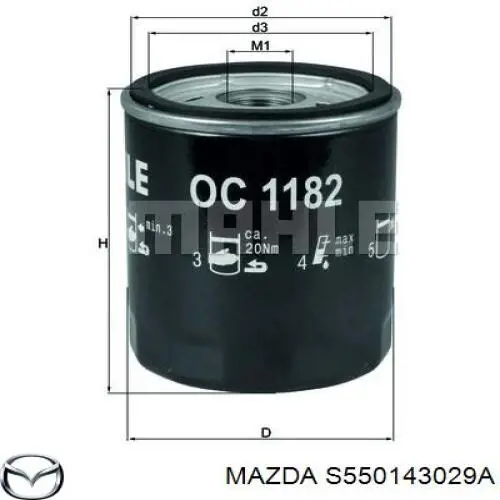 S550143029A Mazda фільтр масляний