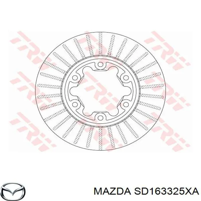 Диск гальмівний передній SD163325XA Mazda