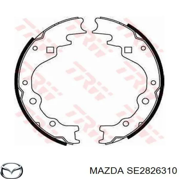 SE2826310 Mazda колодки гальмові задні, барабанні