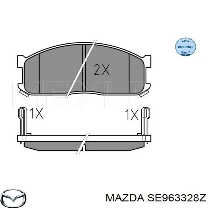 Гальмівні колодки Mazda SE963328Z ціна, від 23.68 USD