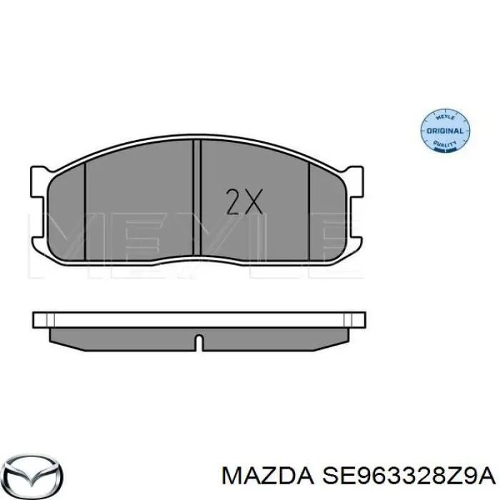 Колодки гальмівні передні, дискові SE963328Z9A Mazda