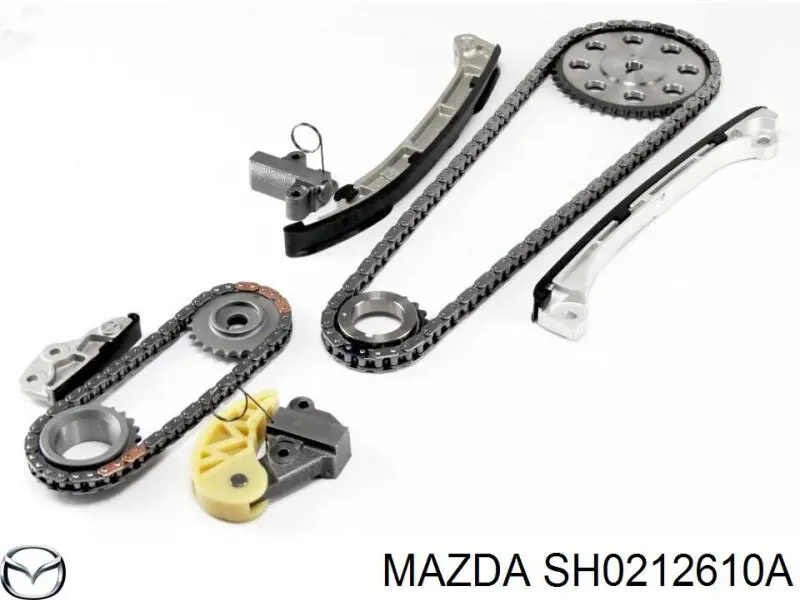 SH0212610A Mazda заспокоювач ланцюга грм, лівий
