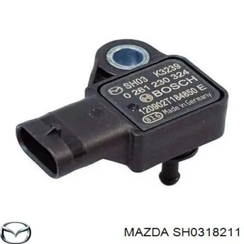 SH0318211 Mazda датчик потоку (витрати повітря, витратомір MAF - (Mass Airflow))