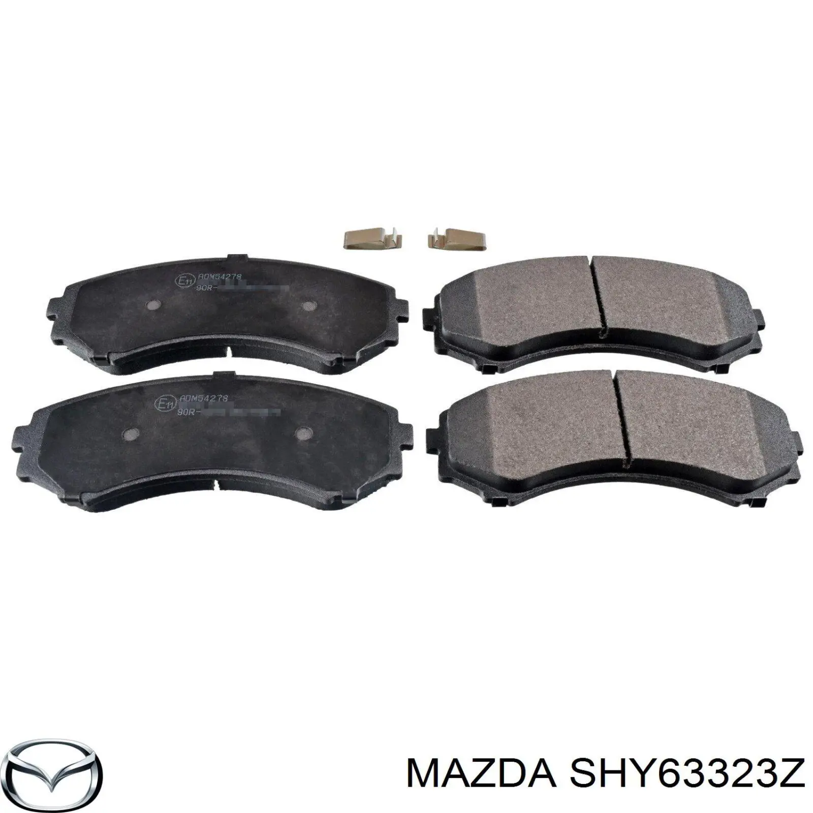 SHY63323Z Mazda колодки гальмівні передні, дискові
