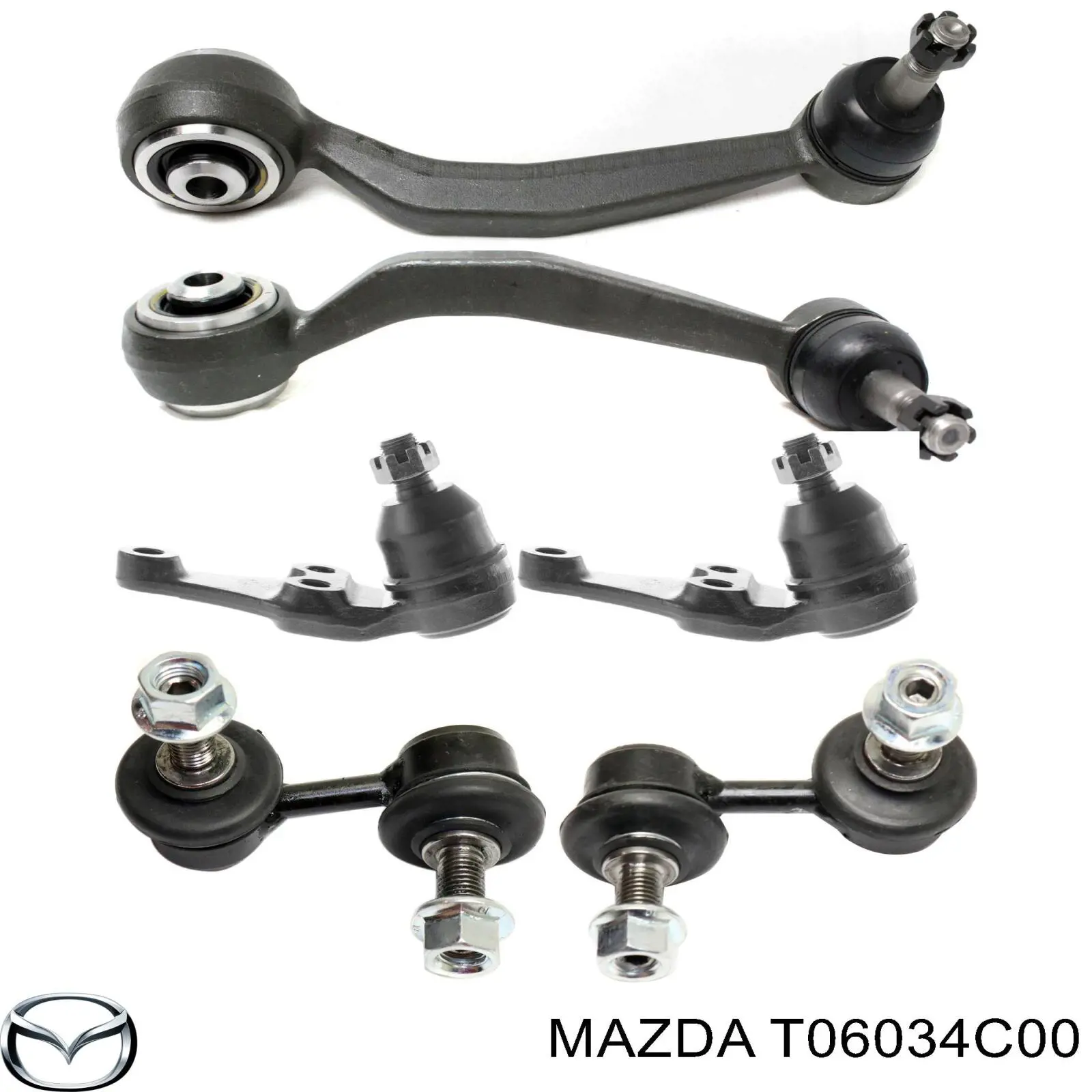 Важіль передньої підвіски верхній, правий Mazda Xedos 9 (TA) (Мазда Кседос)