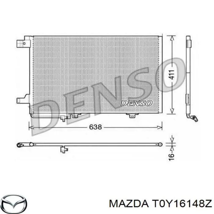 Купити Радіатор кондиціонера Mazda Xedos 9 TA