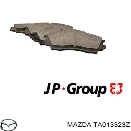 TA013323Z Mazda колодки гальмівні передні, дискові