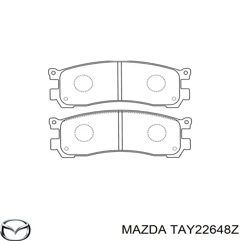 Задні гальмівні колодки Mazda TAY22648Z ціна, від 14.74 USD