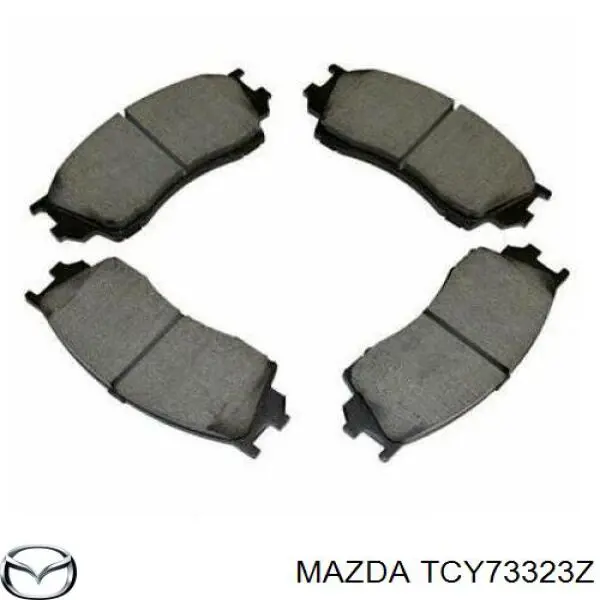 TCY73323Z Mazda колодки гальмівні передні, дискові