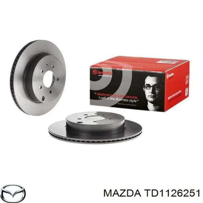 Задні дискові гальма Mazda TD1126251 ціна, від 59.87 USD