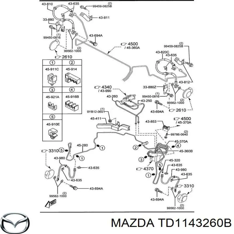  Mazda TD1143260B ціна, від 109.70 USD