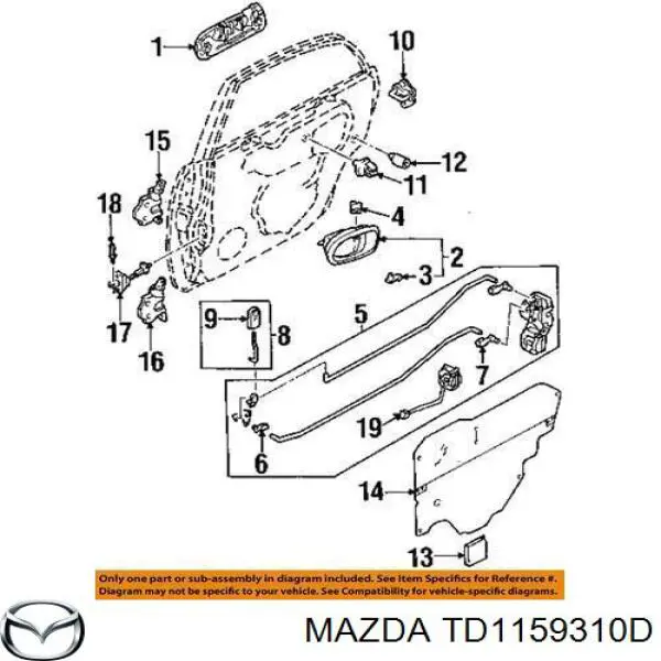  Mazda TD1159310D ціна, від 25.40 USD