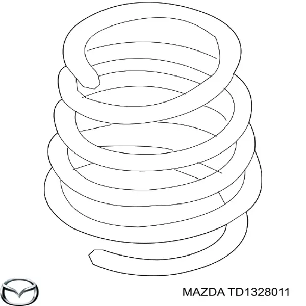 TD1328011 Mazda Пружина підвіски задня