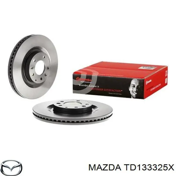 Диск переднього гальма Mazda TD133325X ціна, від 59.05 USD