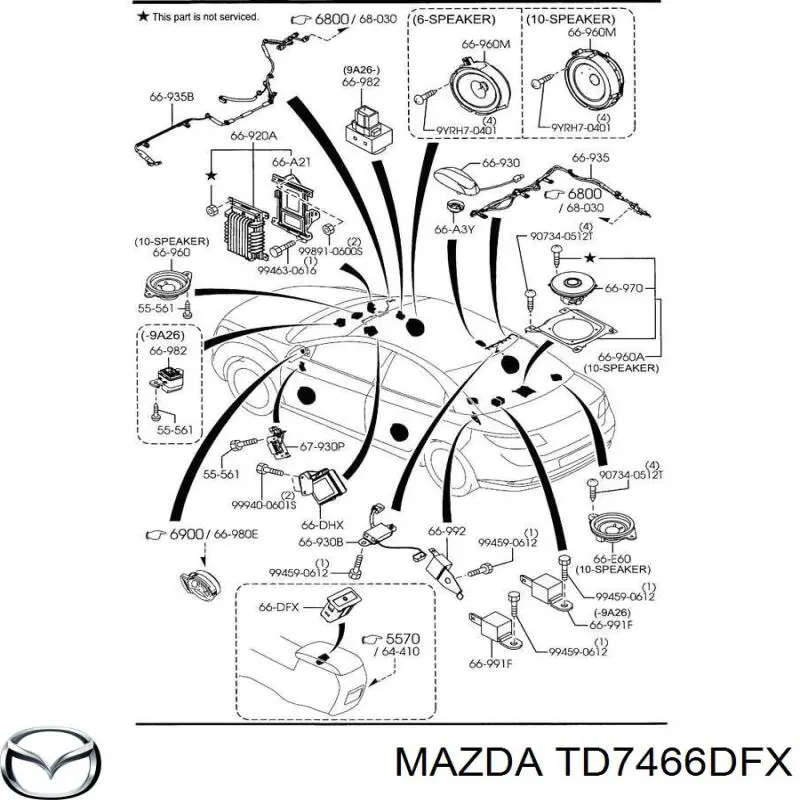 TD7466DFX Mazda 
