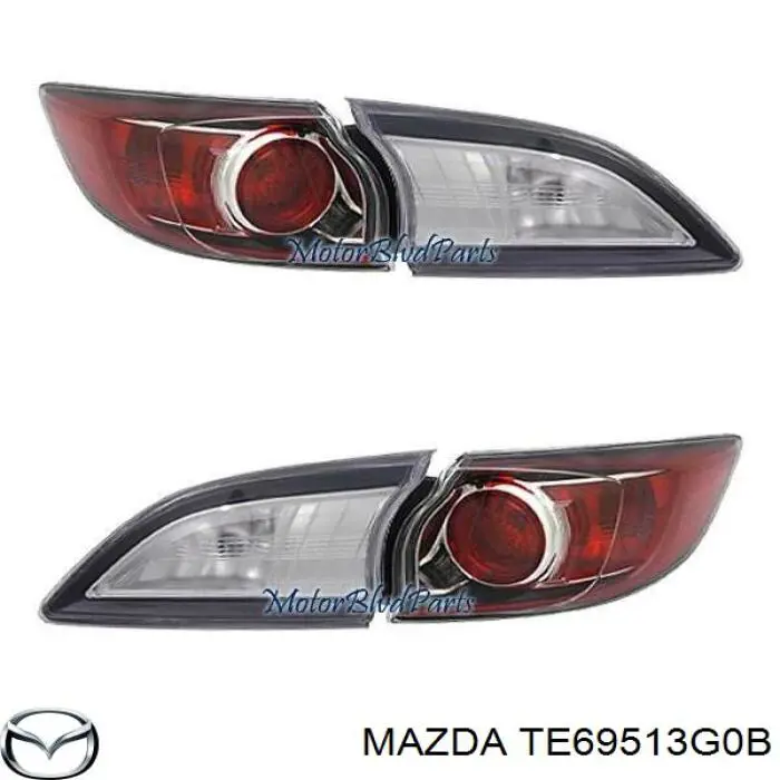 Ліхтар задній лівий, внутрішній TE69513G0 Mazda
