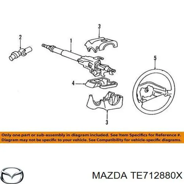 Балка задньої підвіски поперечна Mazda TE712880X ціна, від 2997.77 USD