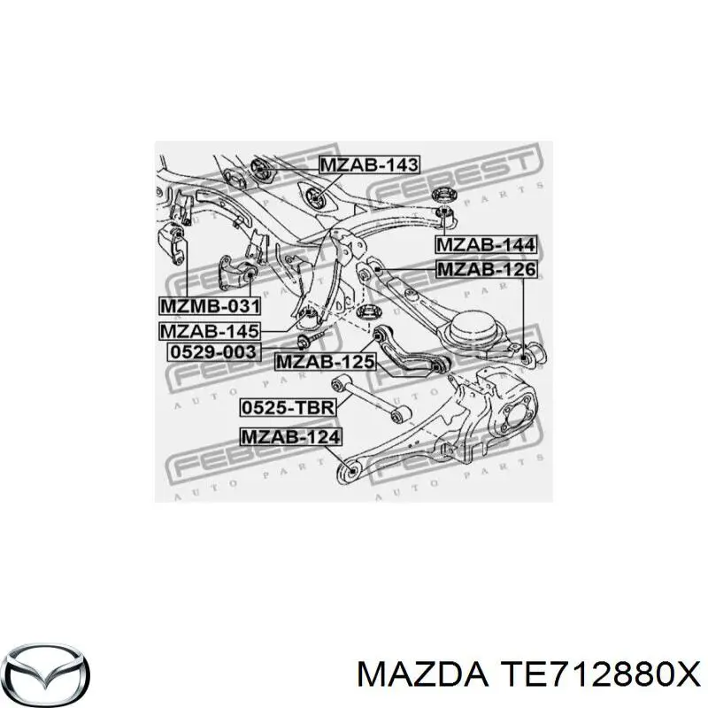 Купити TE712880X Mazda Балка задньої підвіски, підрамник