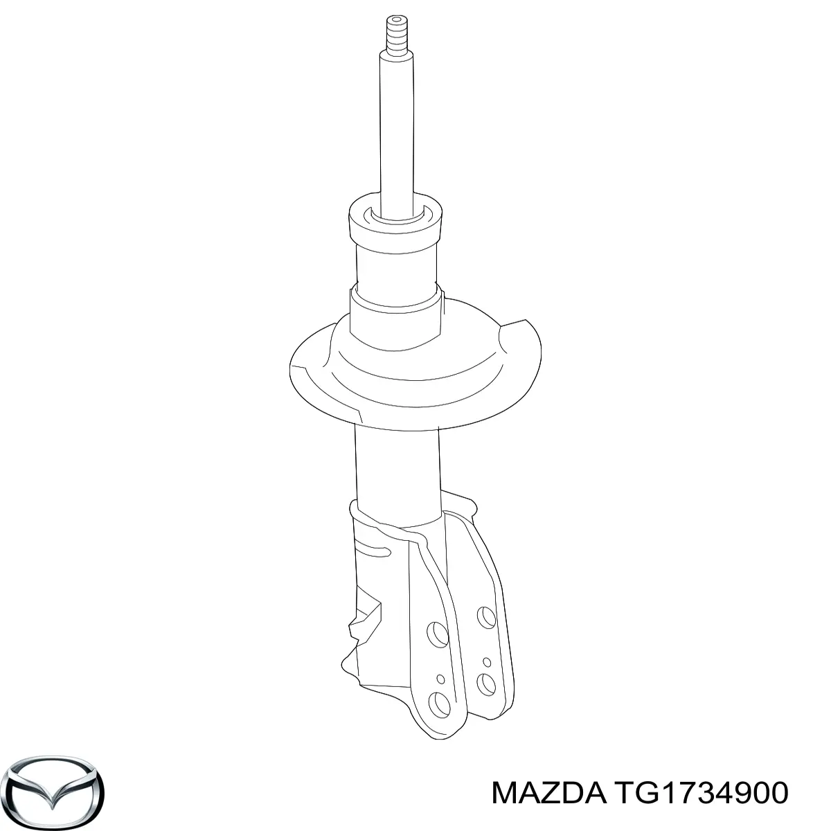 TG1734900 Mazda Ліва передня стійка