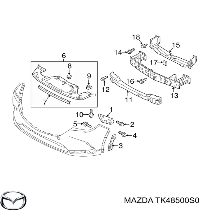 Захист бампера переднього Mazda CX-9 (TC) (Мазда CX-9)