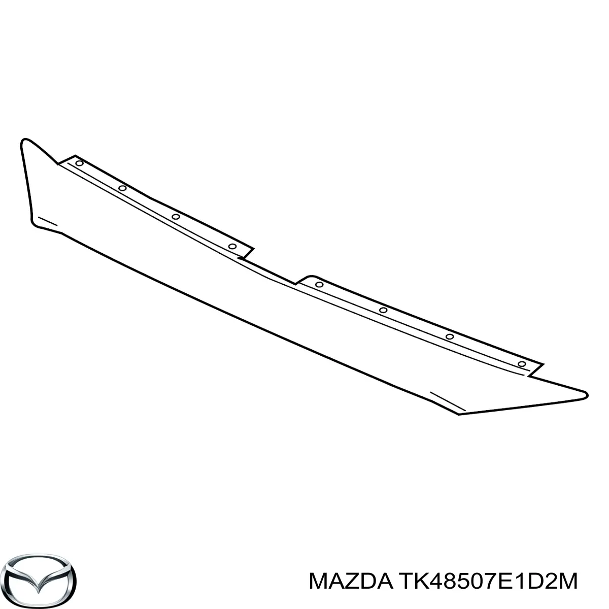 Молдинг решітки радіатора, верхній Mazda CX-9 (TC) (Мазда CX-9)