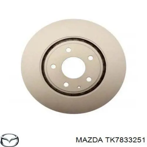 Диск гальмівний передній TK7833251 Mazda