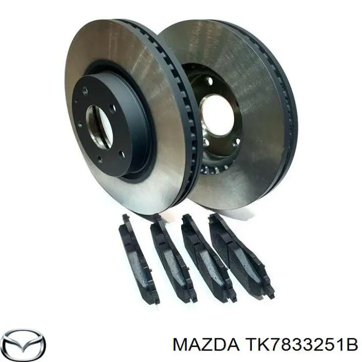 Диск гальмівний передній TK7833251B Mazda