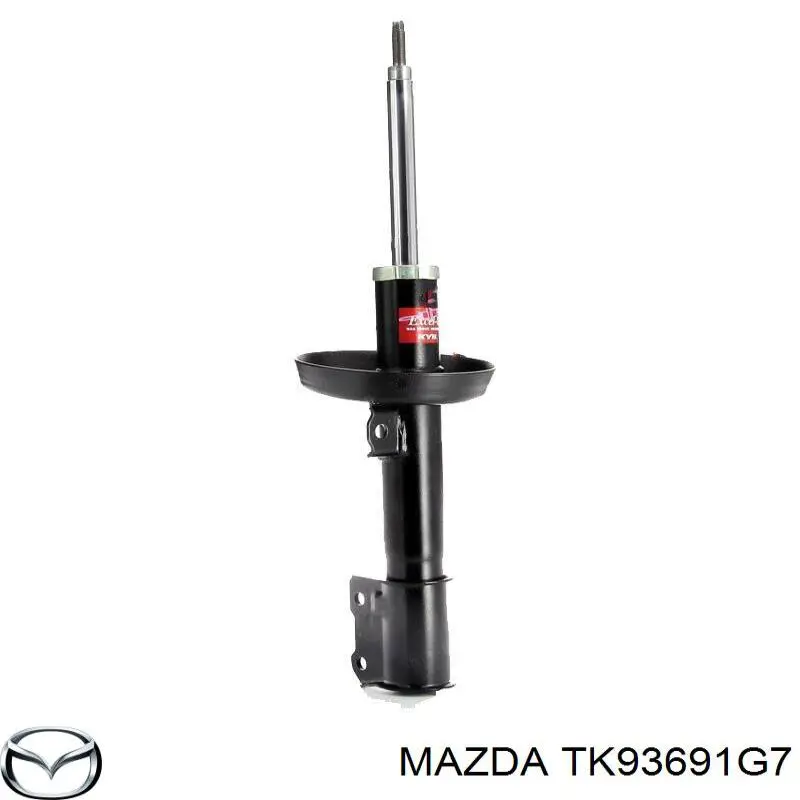 Дзеркальний елемент лівого дзеркала заднього виду Mazda TK93691G7 ціна, від 23.85 USD