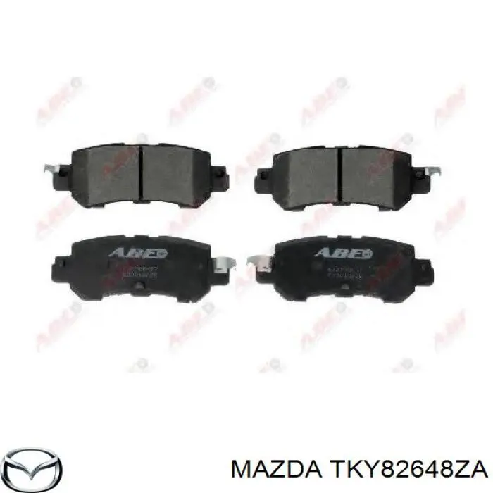 Задні гальмівні колодки TKY82648ZA Mazda