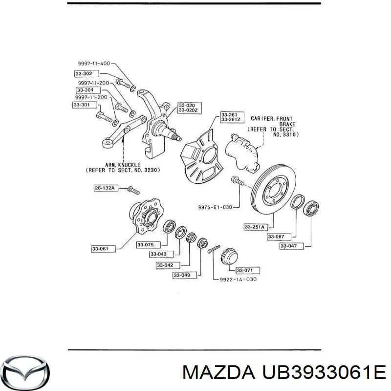  UB3933061E Mazda