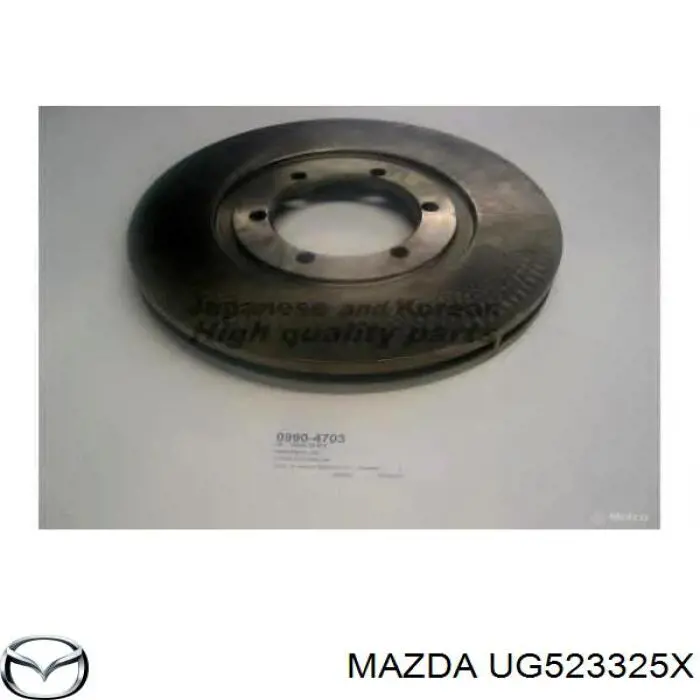 Диск переднього гальма Mazda UG523325X ціна, від 38.82 USD