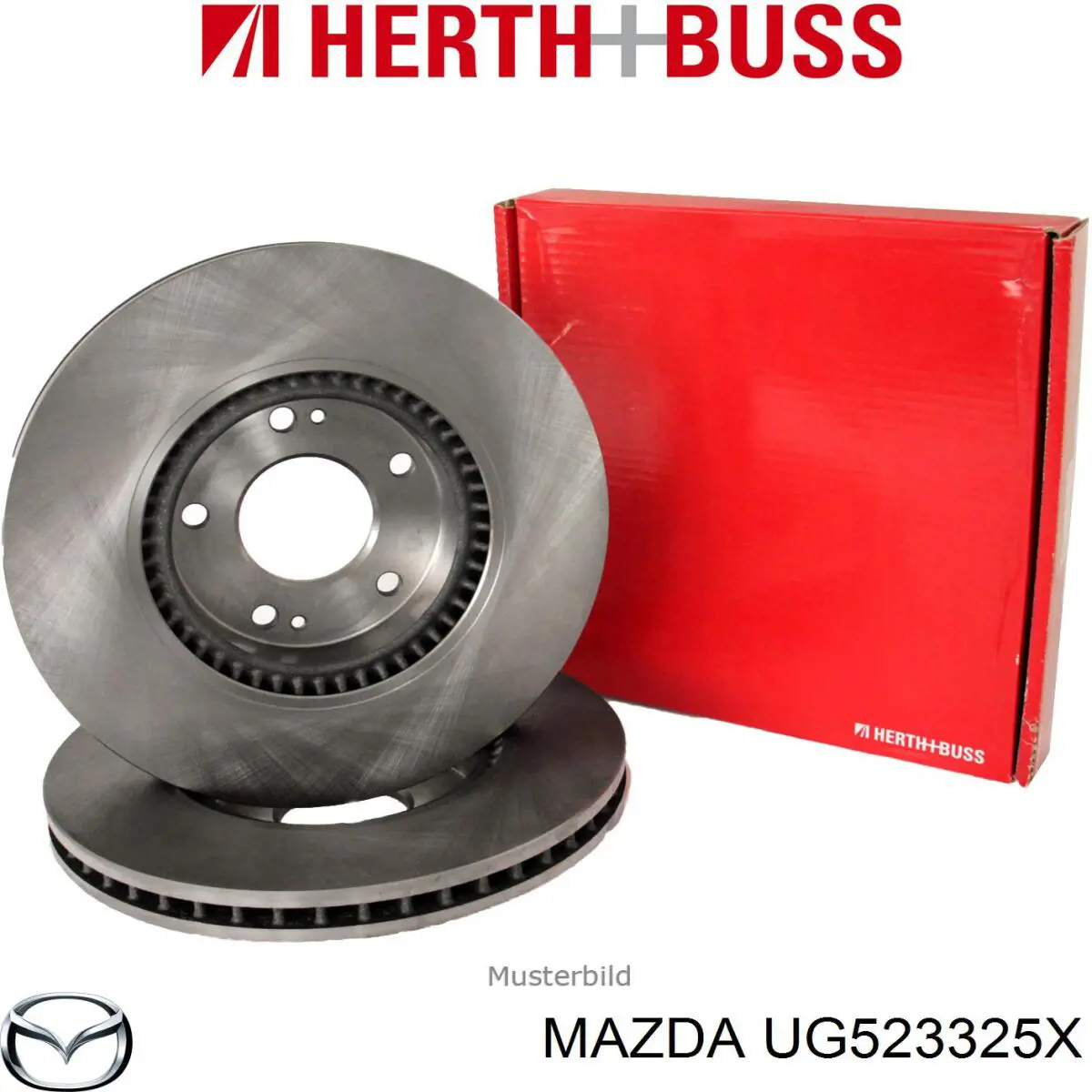 Гальмівні диски передні UG523325X Mazda