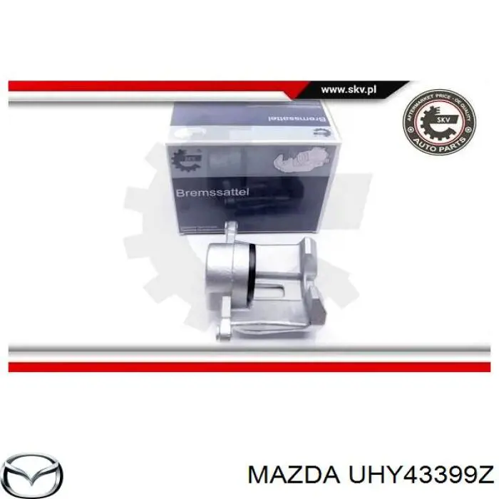UHY43399Z Mazda Супорт гальмівний, передній, лівий