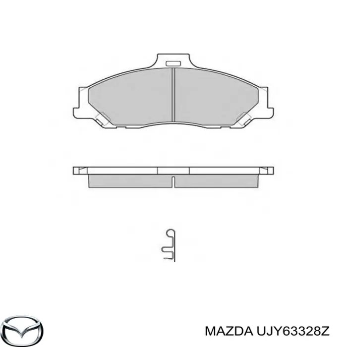 UJY63328Z Mazda колодки гальмівні передні, дискові