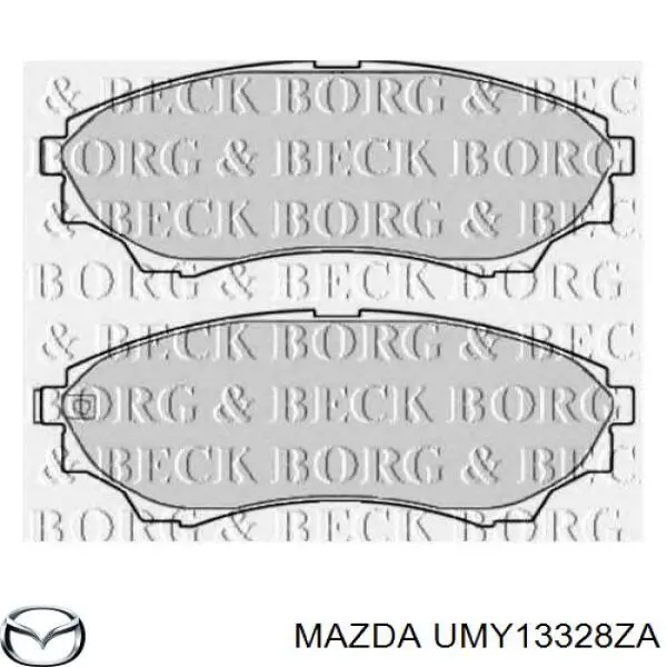 Купити UMY13328ZA Mazda Колодки гальмівні передні, дискові