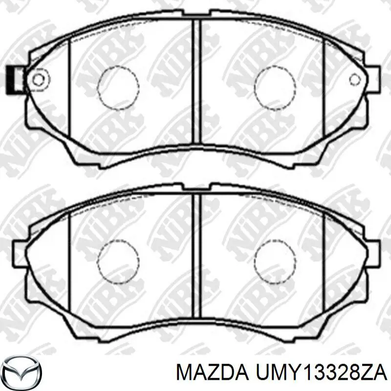 Гальмівні колодки Mazda UMY13328ZA ціна, від 31.94 USD