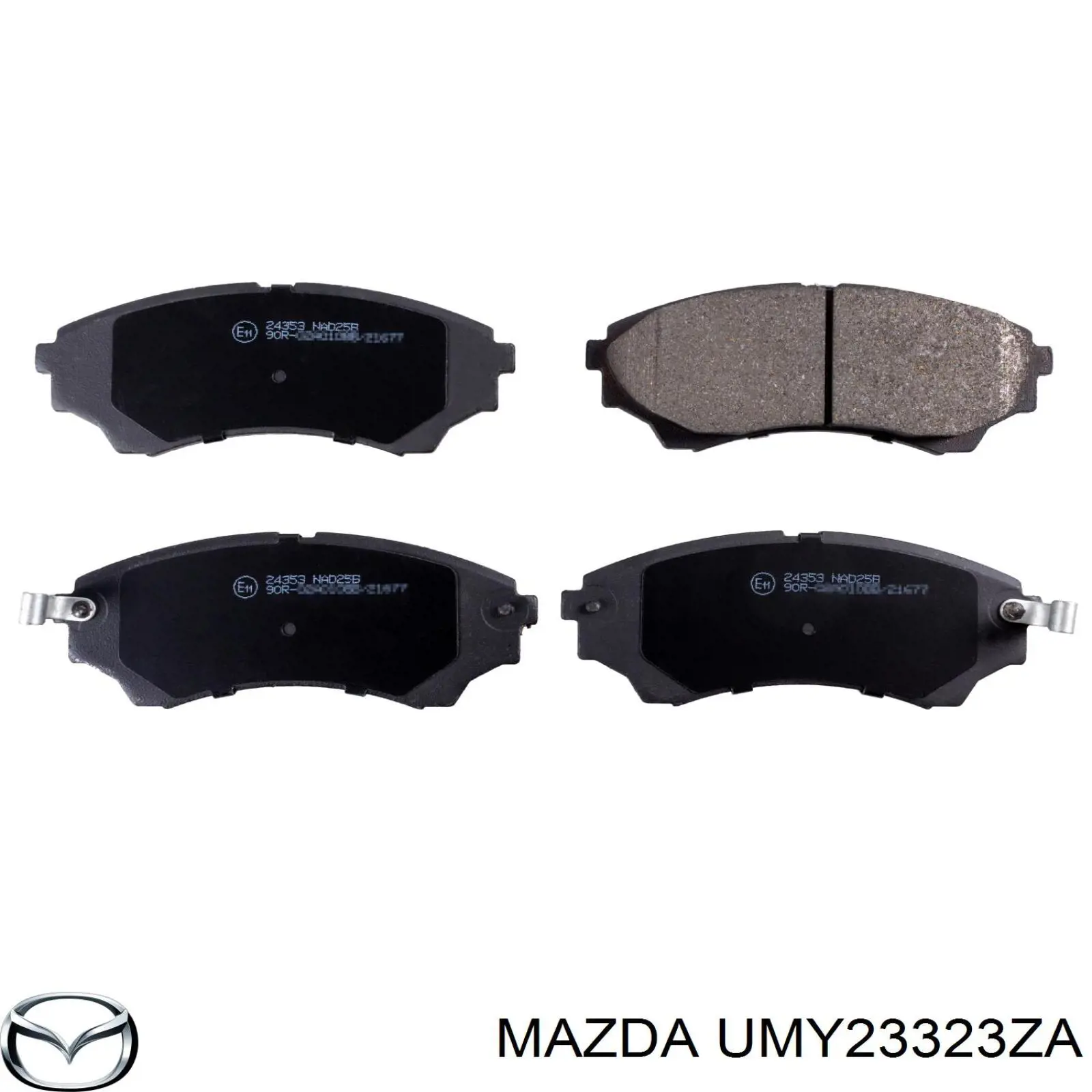 Гальмівні колодки Mazda UMY23323ZA ціна, від 24.89 USD
