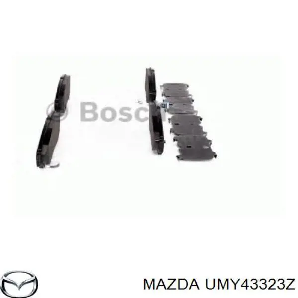 UMY43323Z Mazda Передні гальмівні колодки