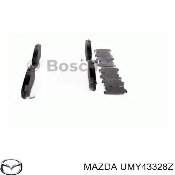 UMY43328Z Mazda Передні гальмівні колодки
