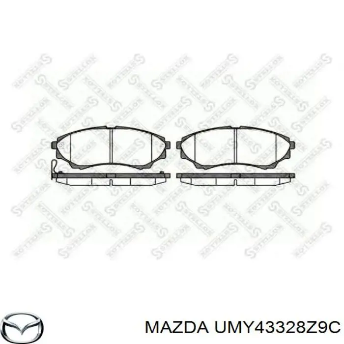 Гальмівні колодки Mazda UMY43328Z9C ціна, від 25.57 USD