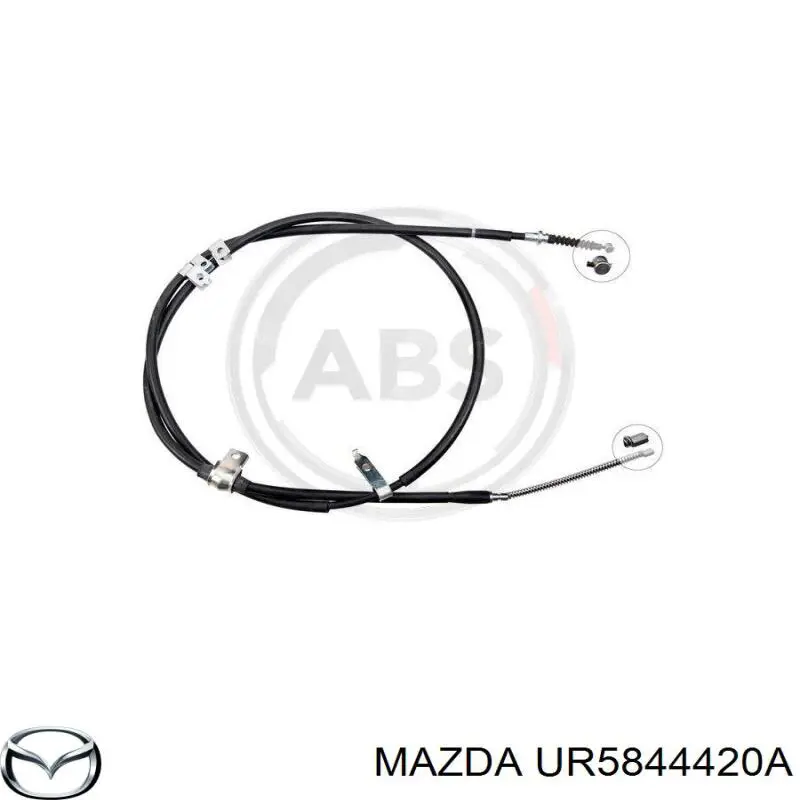 UR5844420A Mazda трос ручного гальма задній, лівий