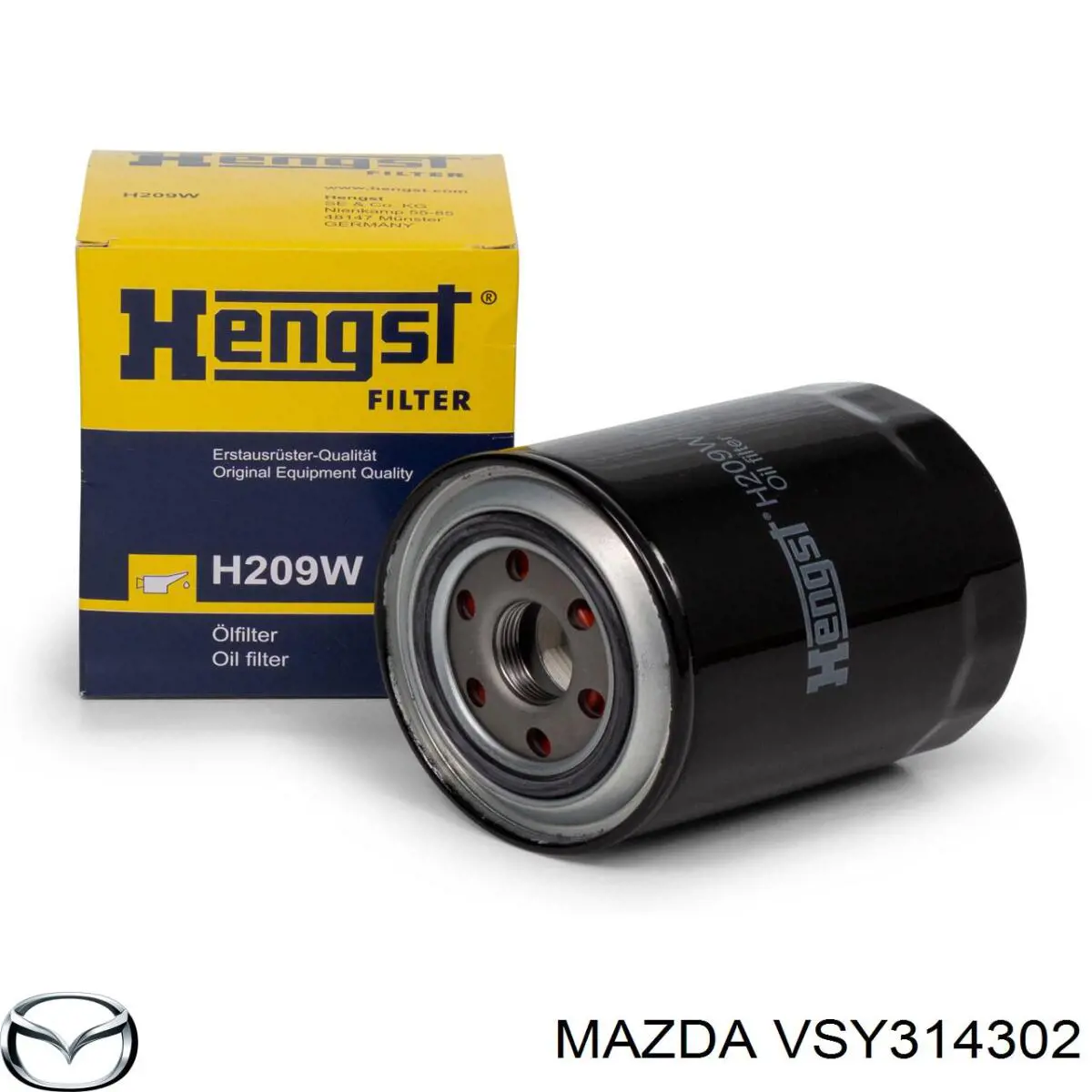 Масляний фільтр двигуна Mazda VSY314302 ціна, від 7.78 USD