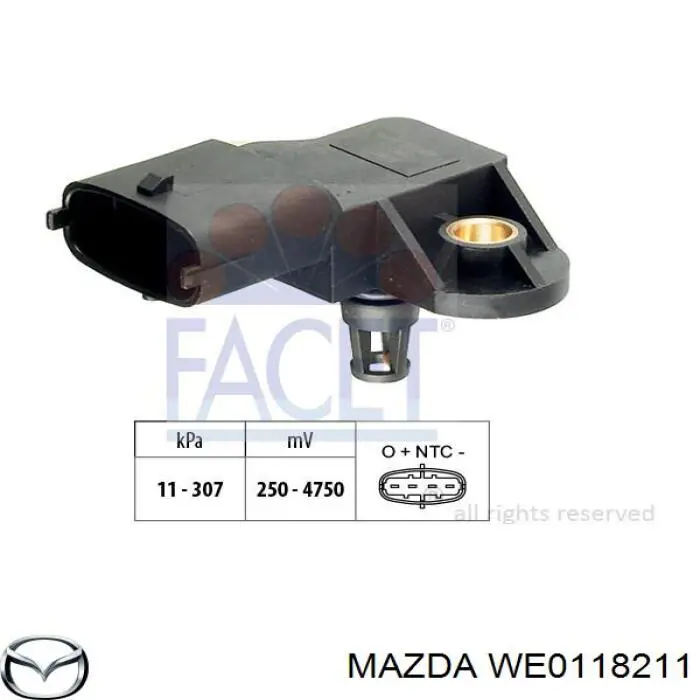 МАП Сенсор WE0118211 Mazda